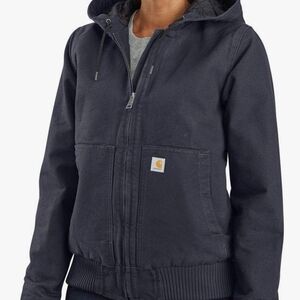 Carhartt Women's Washed Duck Active Jacket Navy Blue NWT - Size L